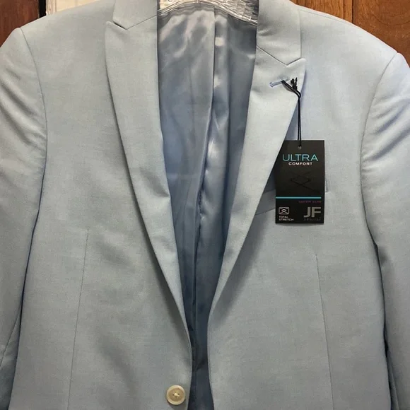 JF J Ferrari Total Stretch super slim power blue men blazer size 36Reg - Picture 2 of 4